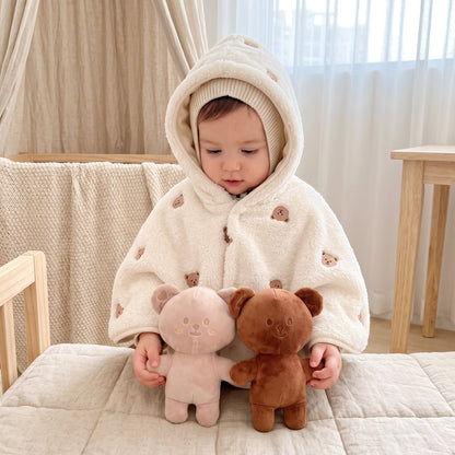 Little Manta Double-Layer Soft Fleece Cape