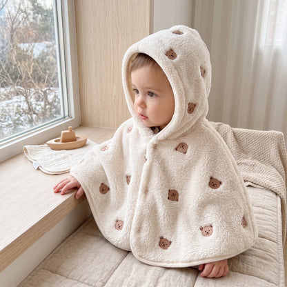 Little Manta Double-Layer Soft Fleece Cape