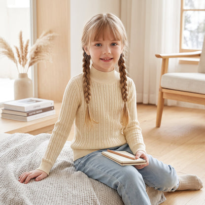 Little Manta Knit Turtleneck Sweater