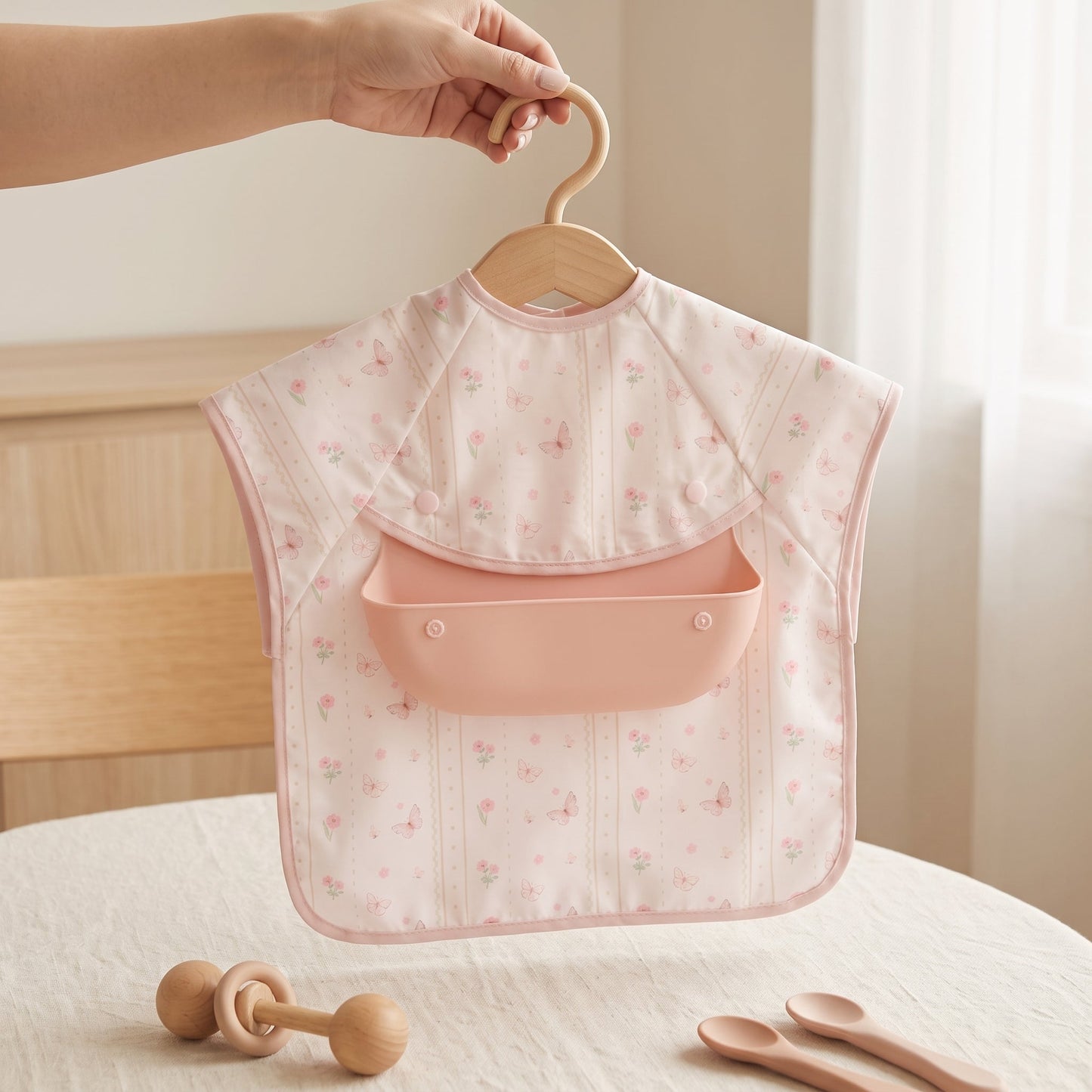 Little Manta Foldable Catch-All Mealtime Smock