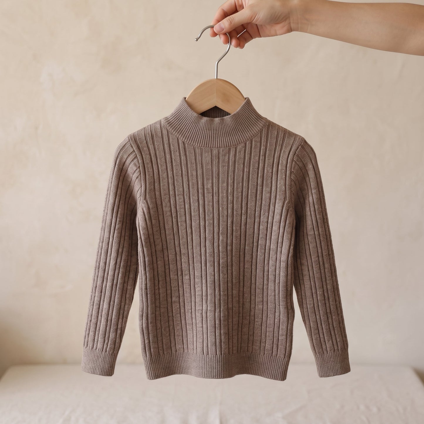 Little Manta Knit Turtleneck Sweater