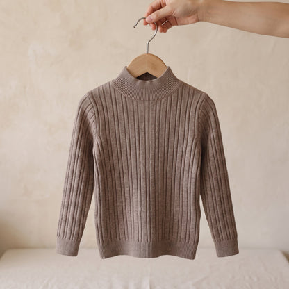 Little Manta Knit Turtleneck Sweater