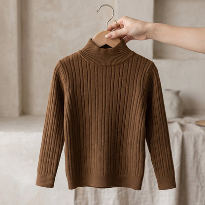 Little Manta Knit Turtleneck Sweater