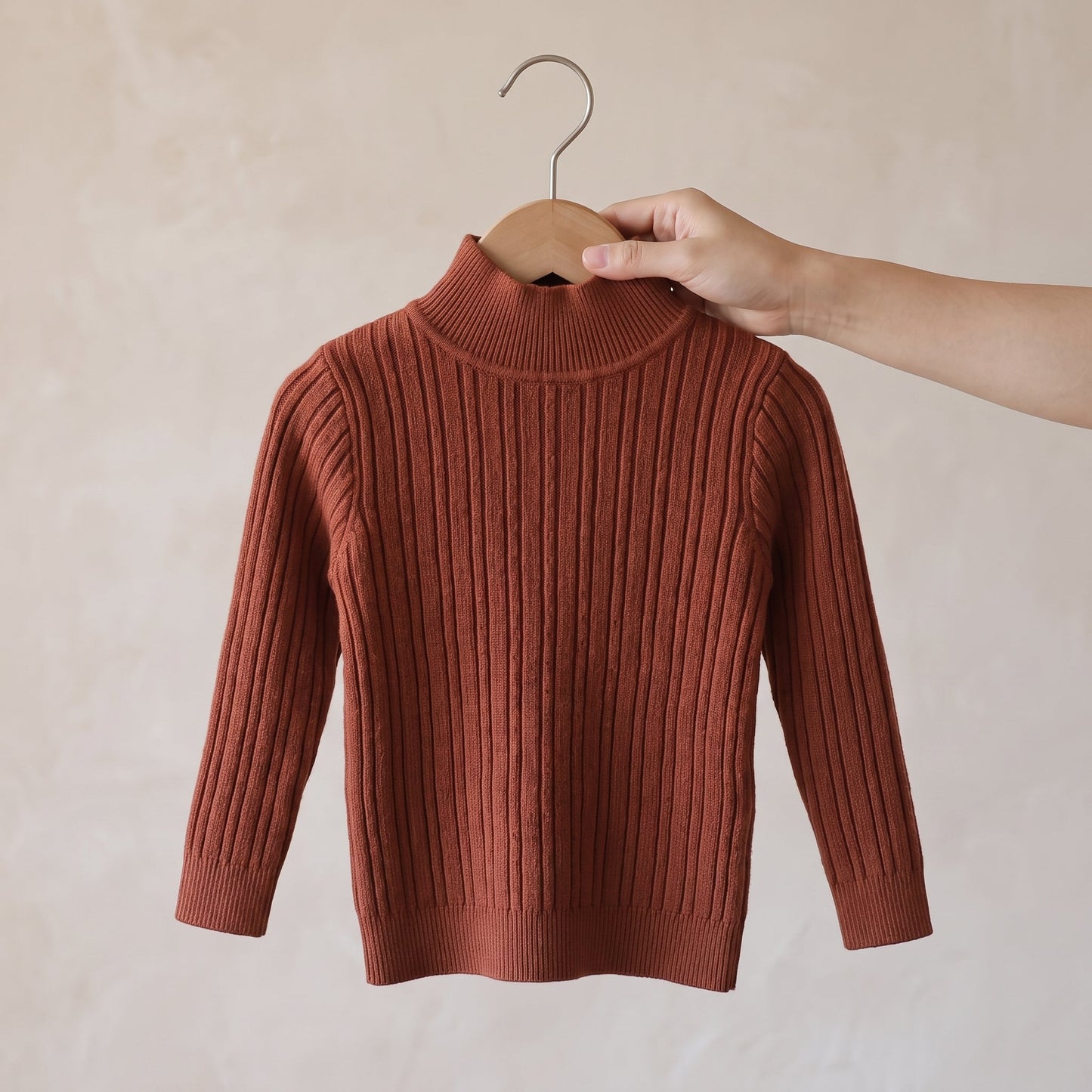 Little Manta Knit Turtleneck Sweater