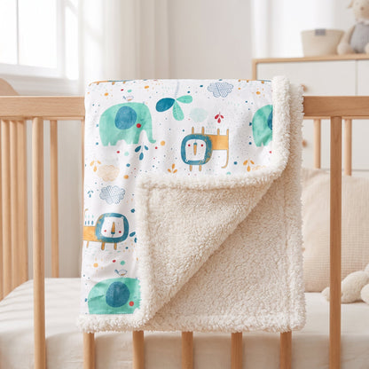 Little Manta Lamb Fleece Baby Blanket