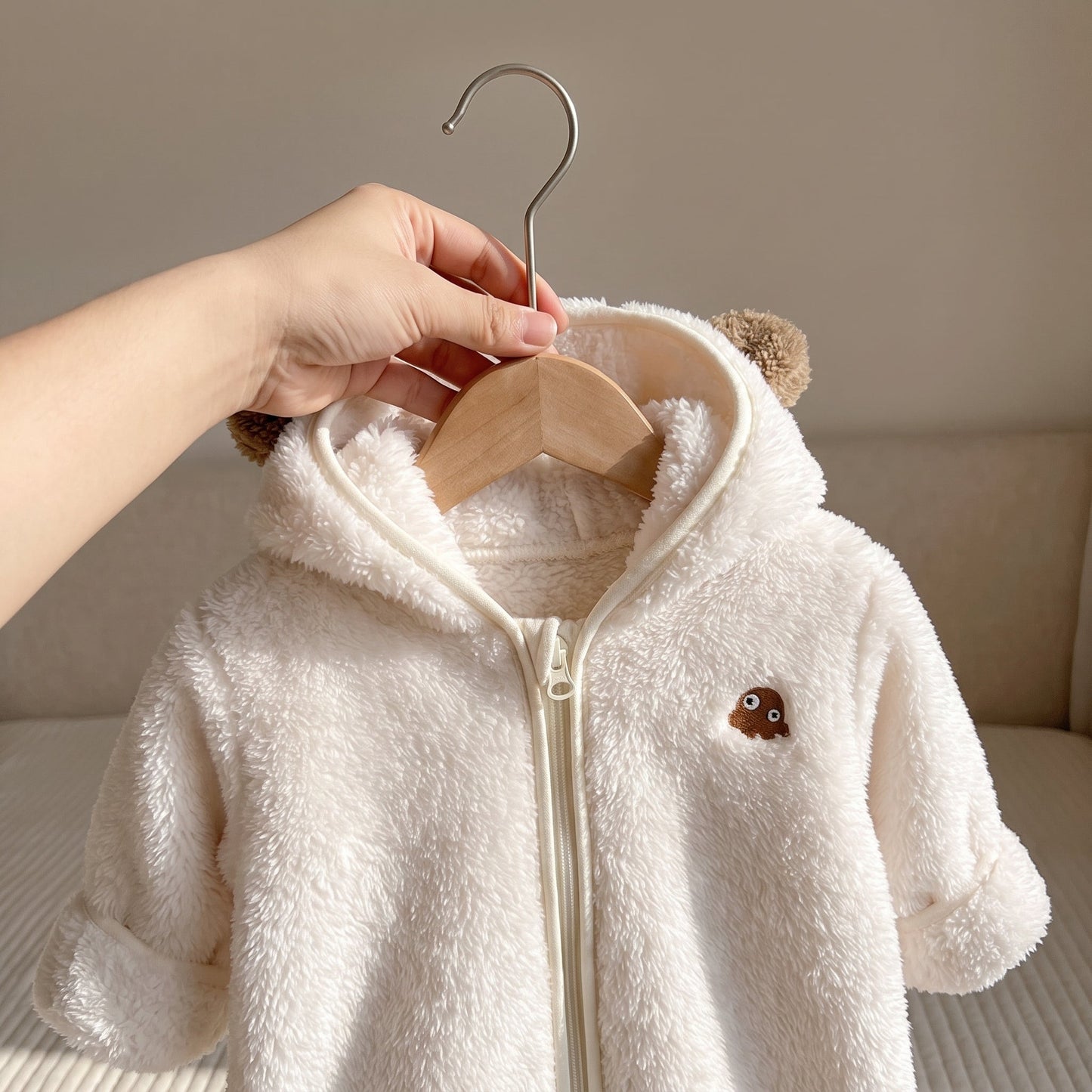 Little Manta Flannel Baby Winter Jumpsuit
