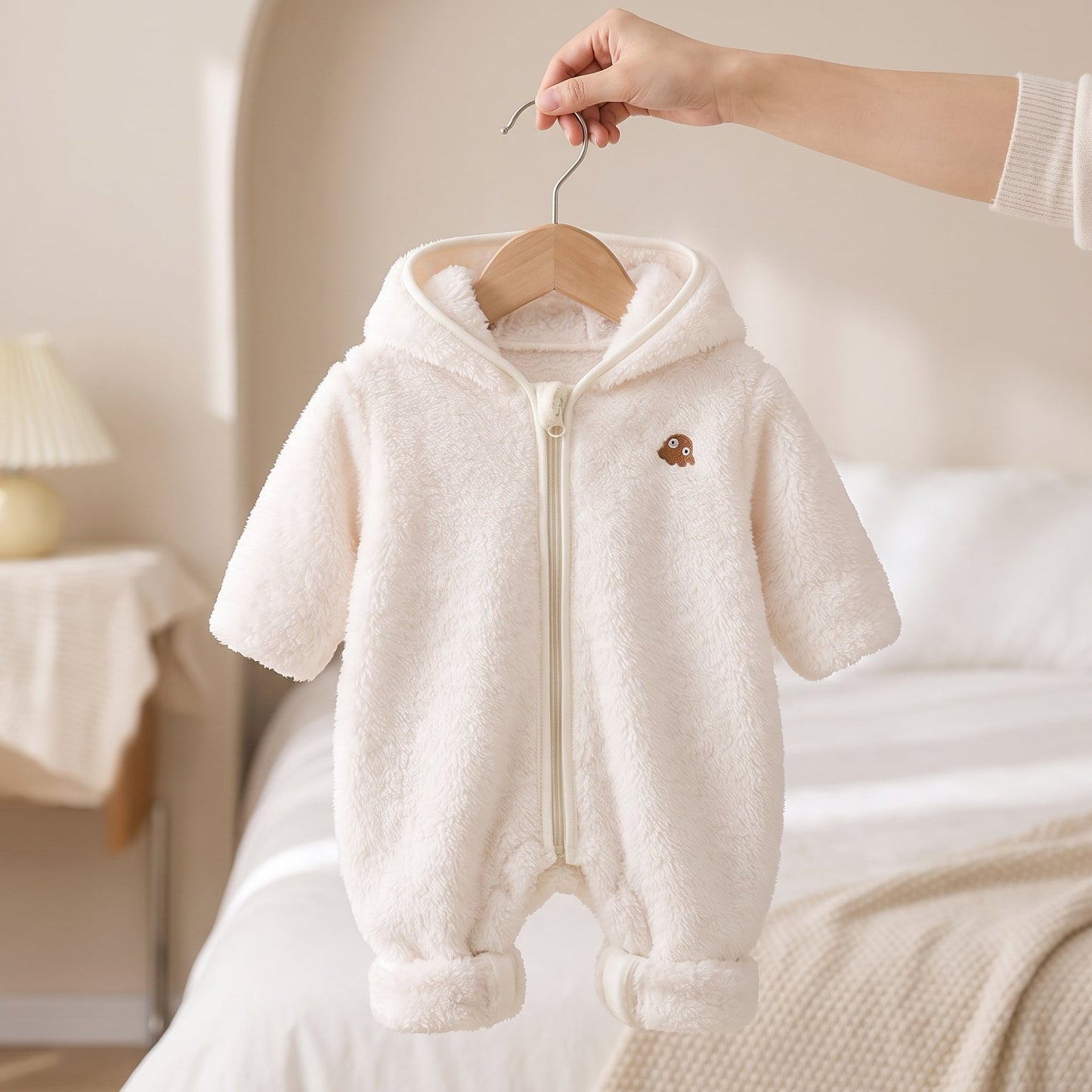 Little Manta Flannel Baby Winter Jumpsuit
