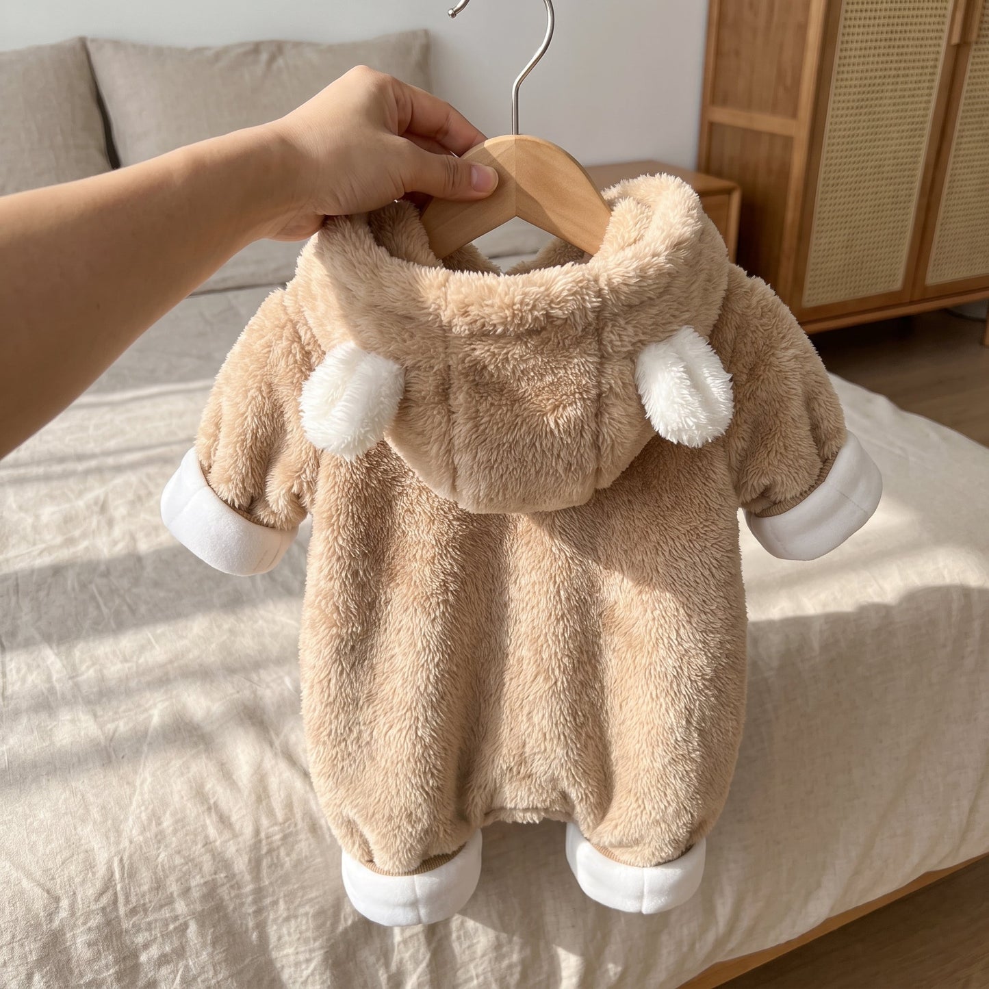 Little Manta Flannel Baby Winter Jumpsuit