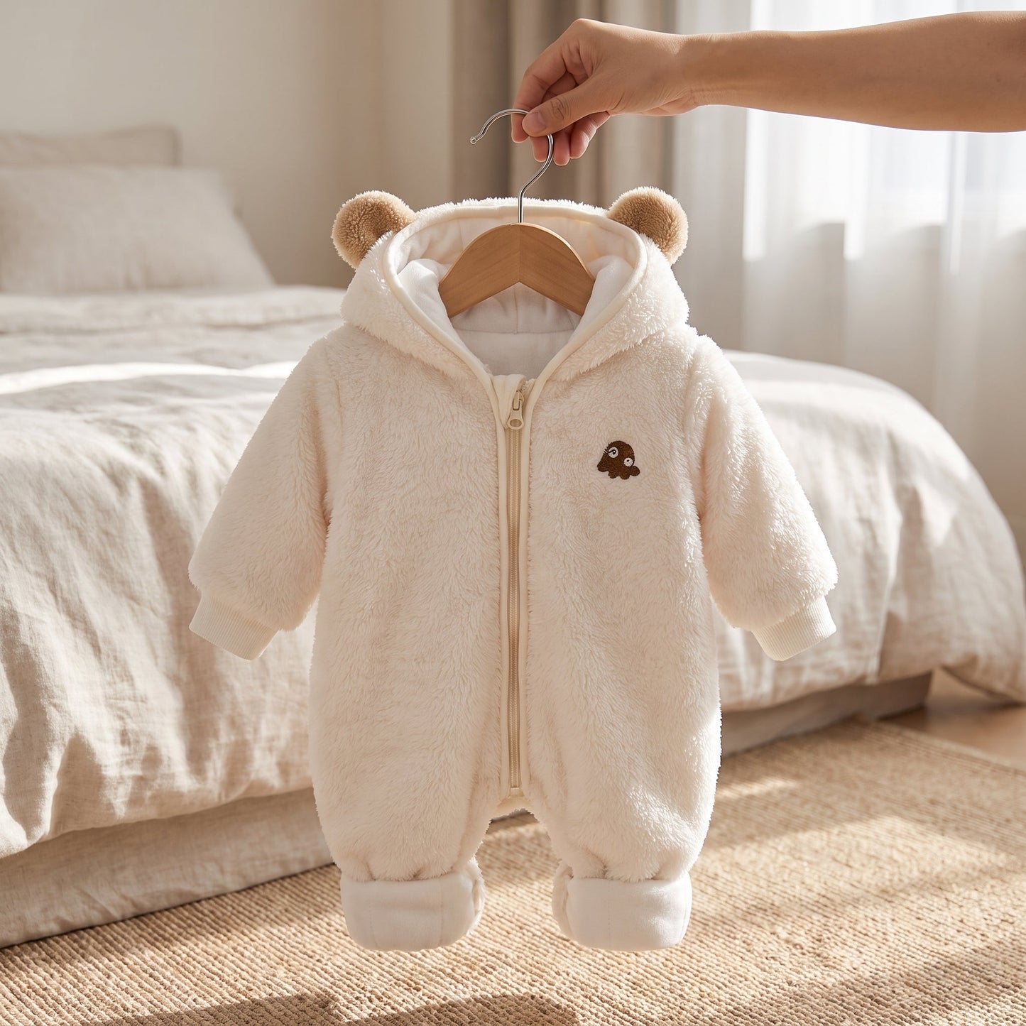 Little Manta Flannel Baby Winter Jumpsuit