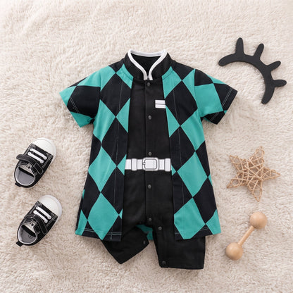 Little Manta Little Hero Character Baby Onesie
