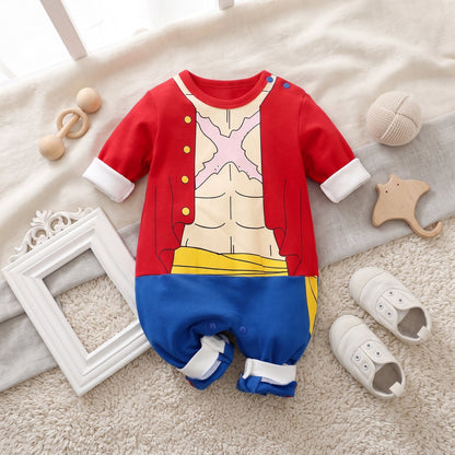 Little Manta Little Hero Character Baby Onesie