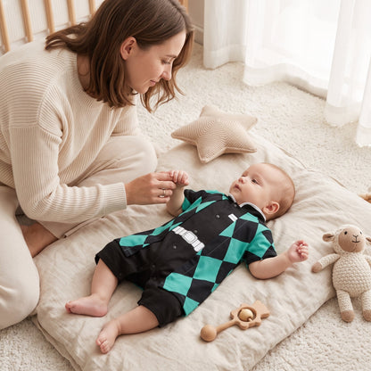 Little Manta Little Hero Character Baby Onesie
