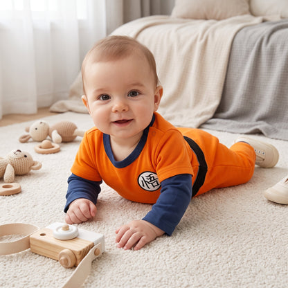 Little Manta Little Hero Character Baby Onesie