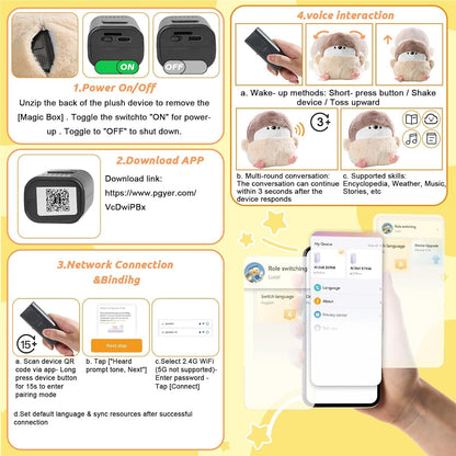 AI Smart Stuffed Animal Plush Toy