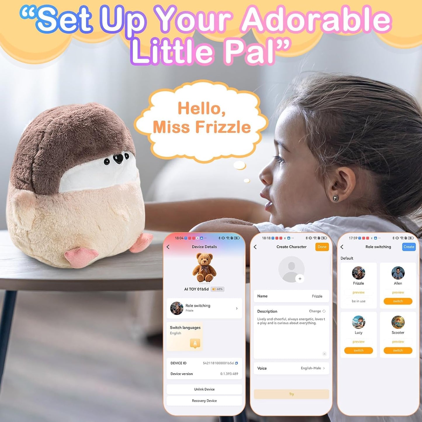 AI Smart Stuffed Animal Plush Toy