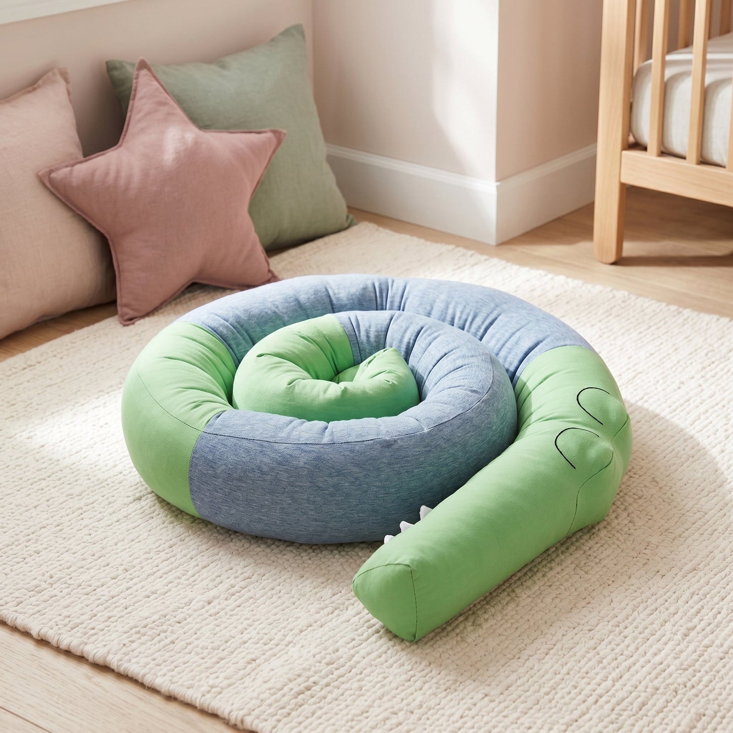 Animal Crib Bumper Liner Plush Toy