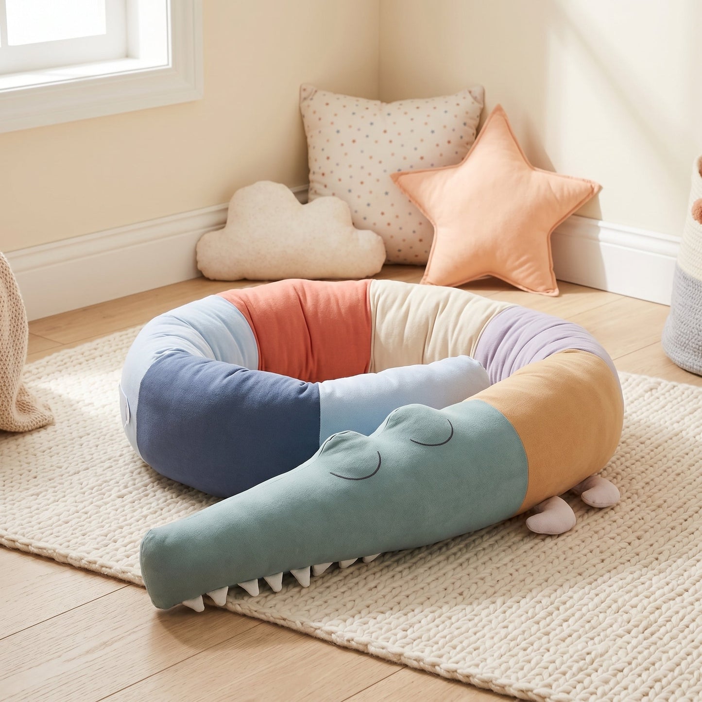 Animal Crib Bumper Liner Plush Toy