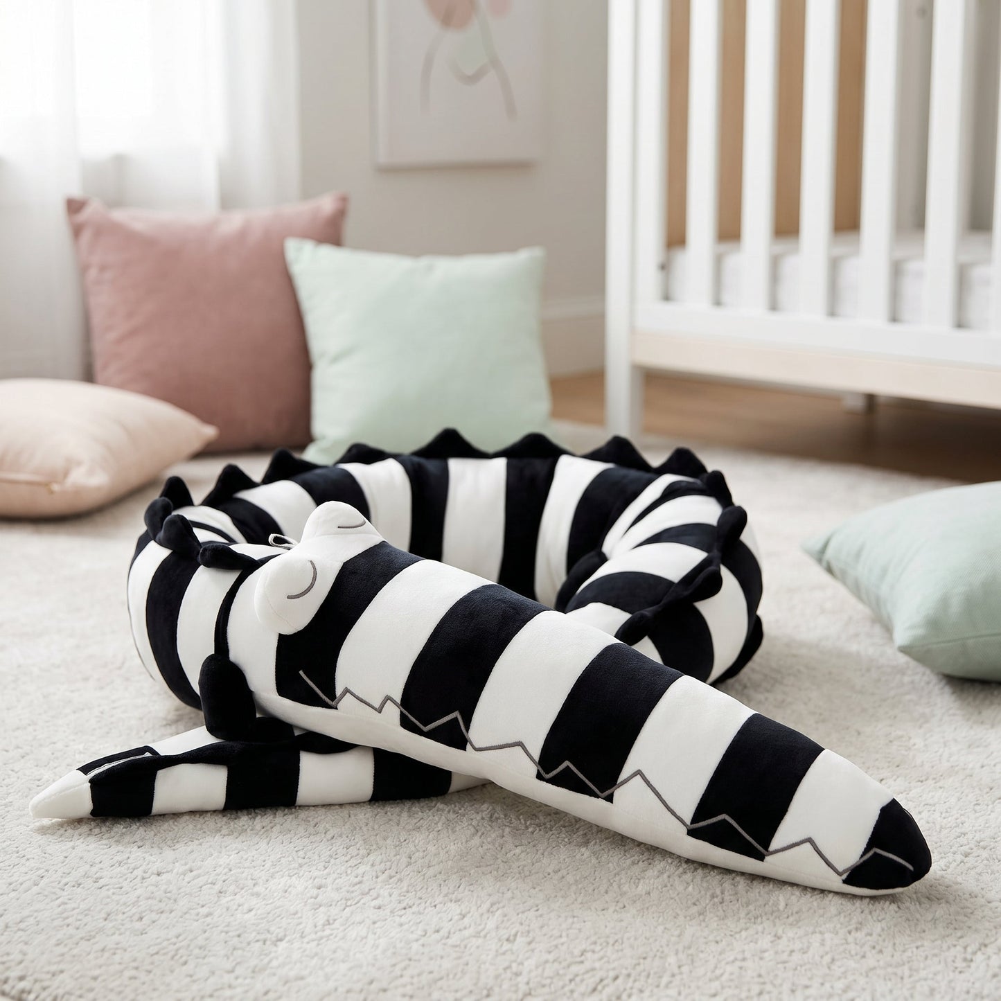 Animal Crib Bumper Liner Plush Toy