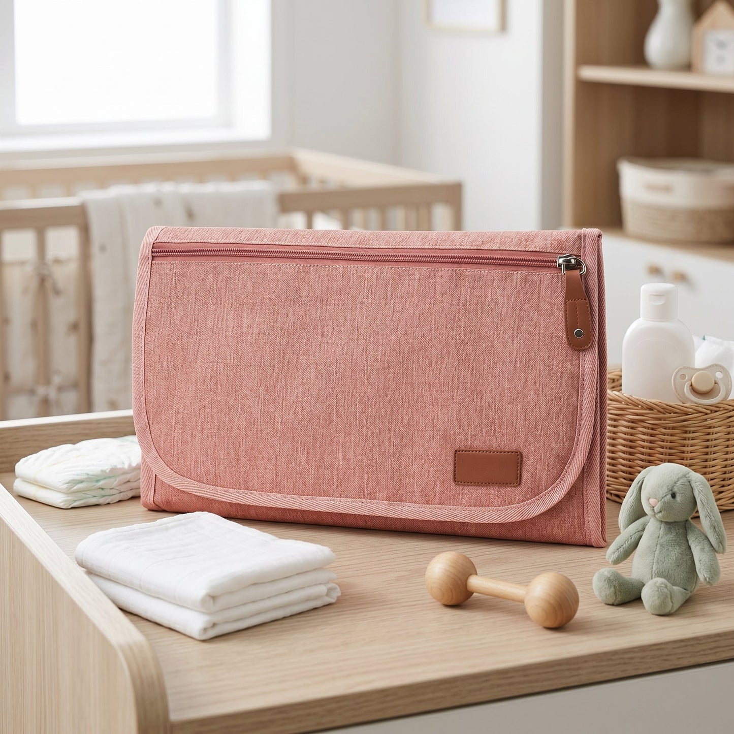 Baby Diaper Backpack with Compression Storage