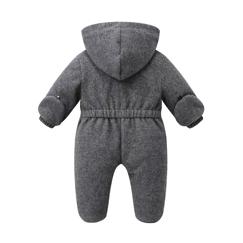Baby Winter Fleece Snowsuit with Hood