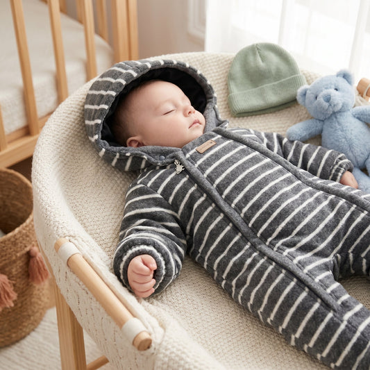 Baby Winter Fleece Snowsuit with Hood