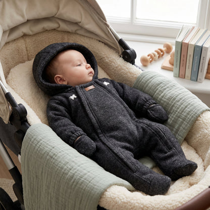 Baby Winter Fleece Snowsuit with Hood