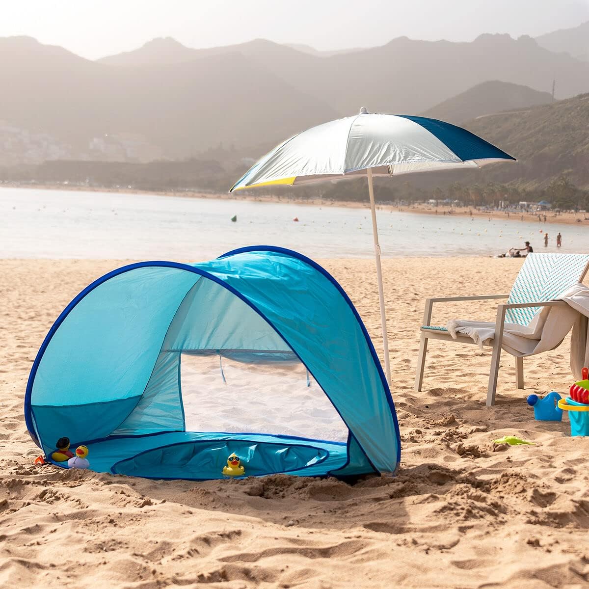 Little Manta Baby Beach Tent with Paddling Pool
