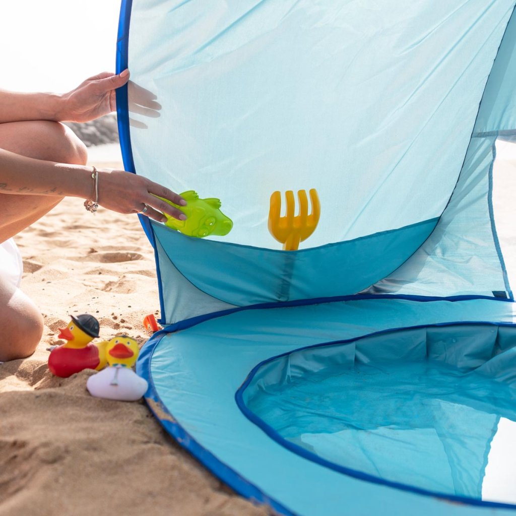 Little Manta Baby Beach Tent with Paddling Pool