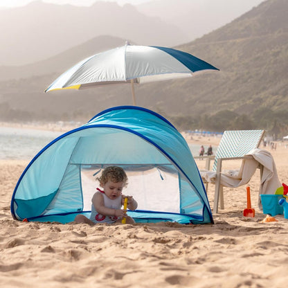 Little Manta Baby Beach Tent with Paddling Pool