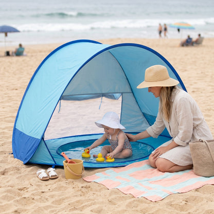 Little Manta Baby Beach Tent with Paddling Pool
