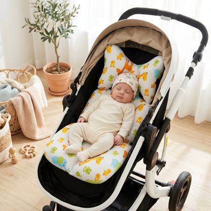 Breathable Head Support Stroller Pad