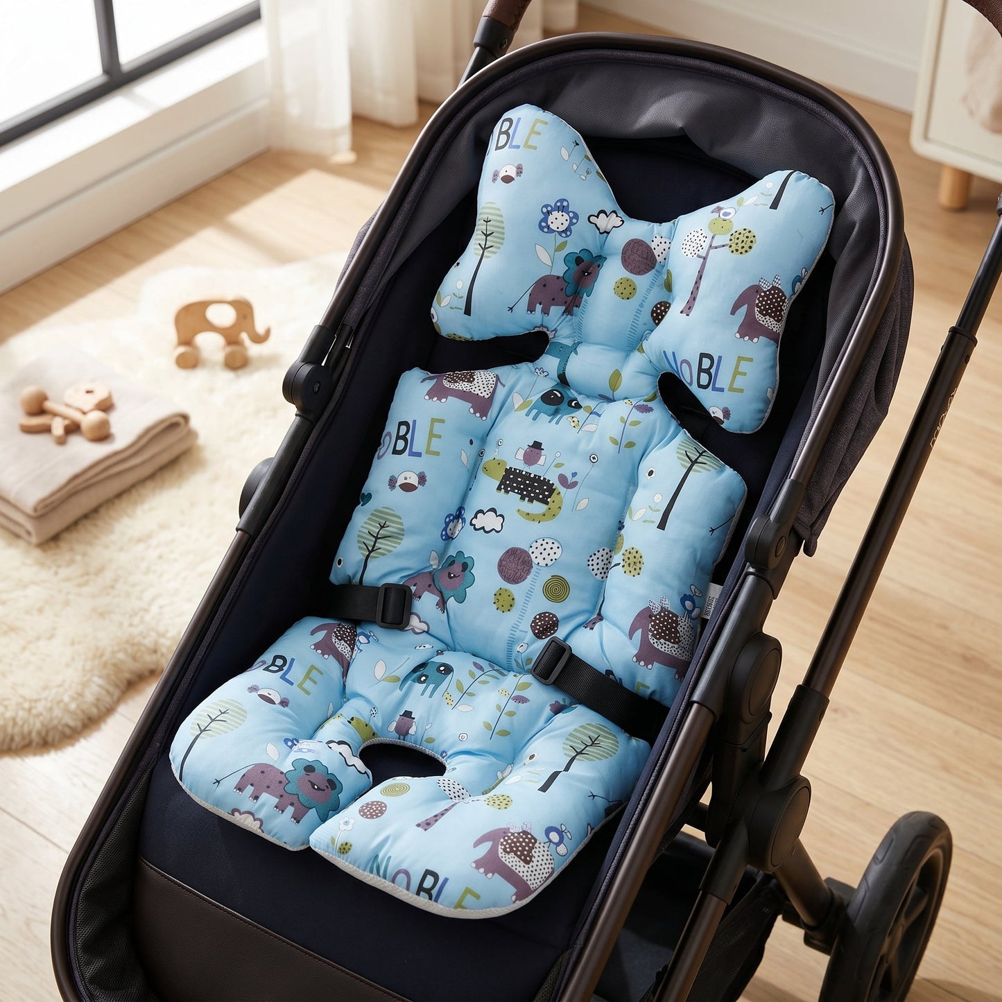 Breathable Head Support Stroller Pad