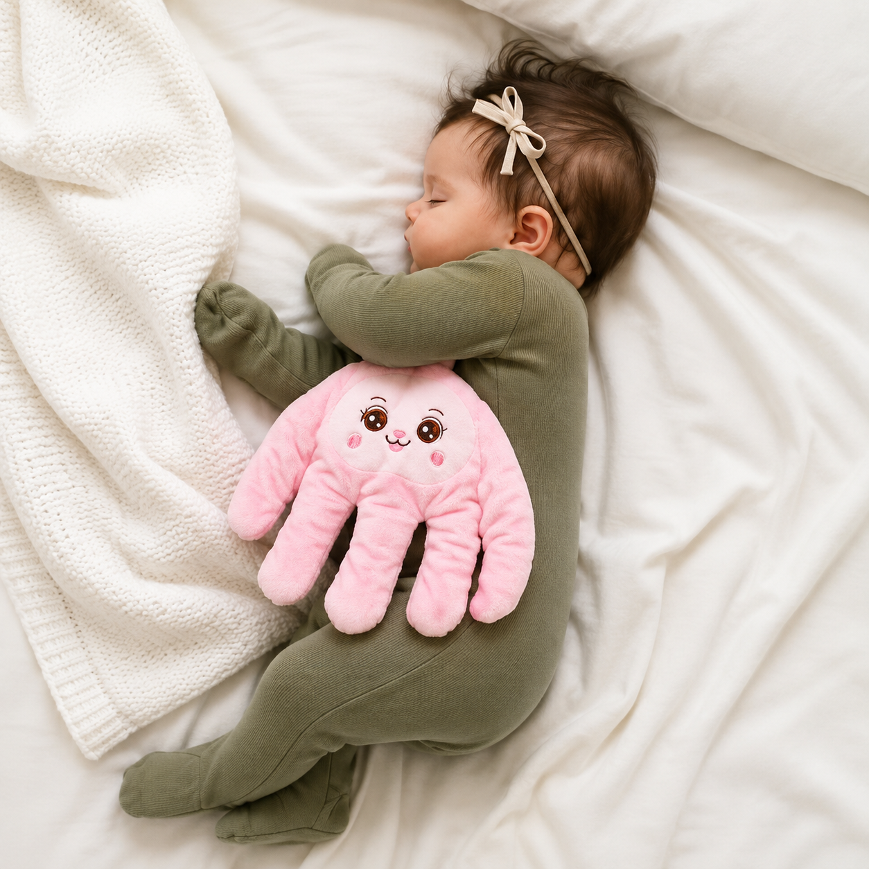 Momcy Newborn Baby Sleep Aid Palm Pillow