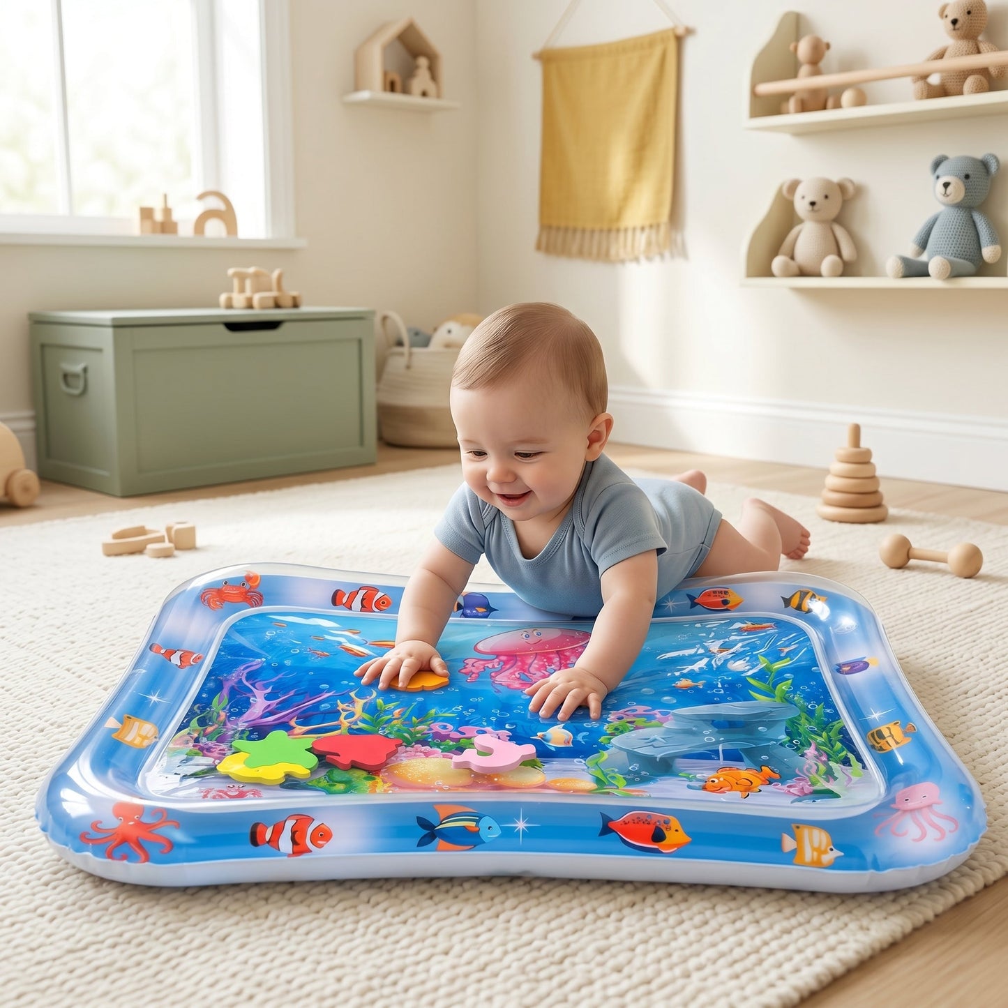 Inflatable Tummy Time Water Play Mat