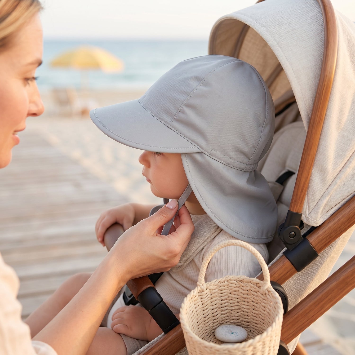 Little Manta Adjustable Baby UPF 50 Hat