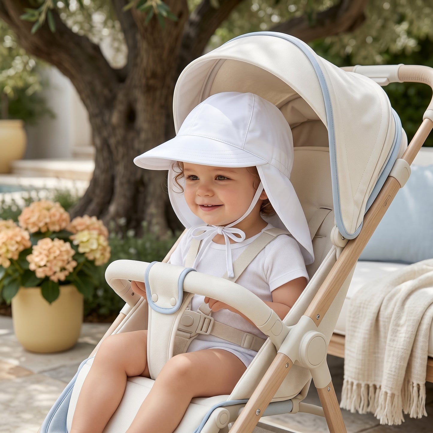 Little Manta Adjustable Baby UPF 50 Hat