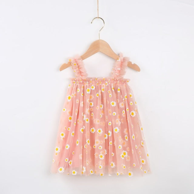 Little Manta Daisy Tulle Dress