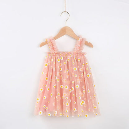 Little Manta Daisy Tulle Dress