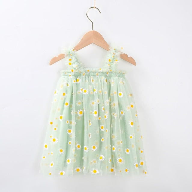 Little Manta Daisy Tulle Dress