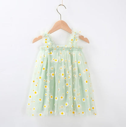 Little Manta Daisy Tulle Dress