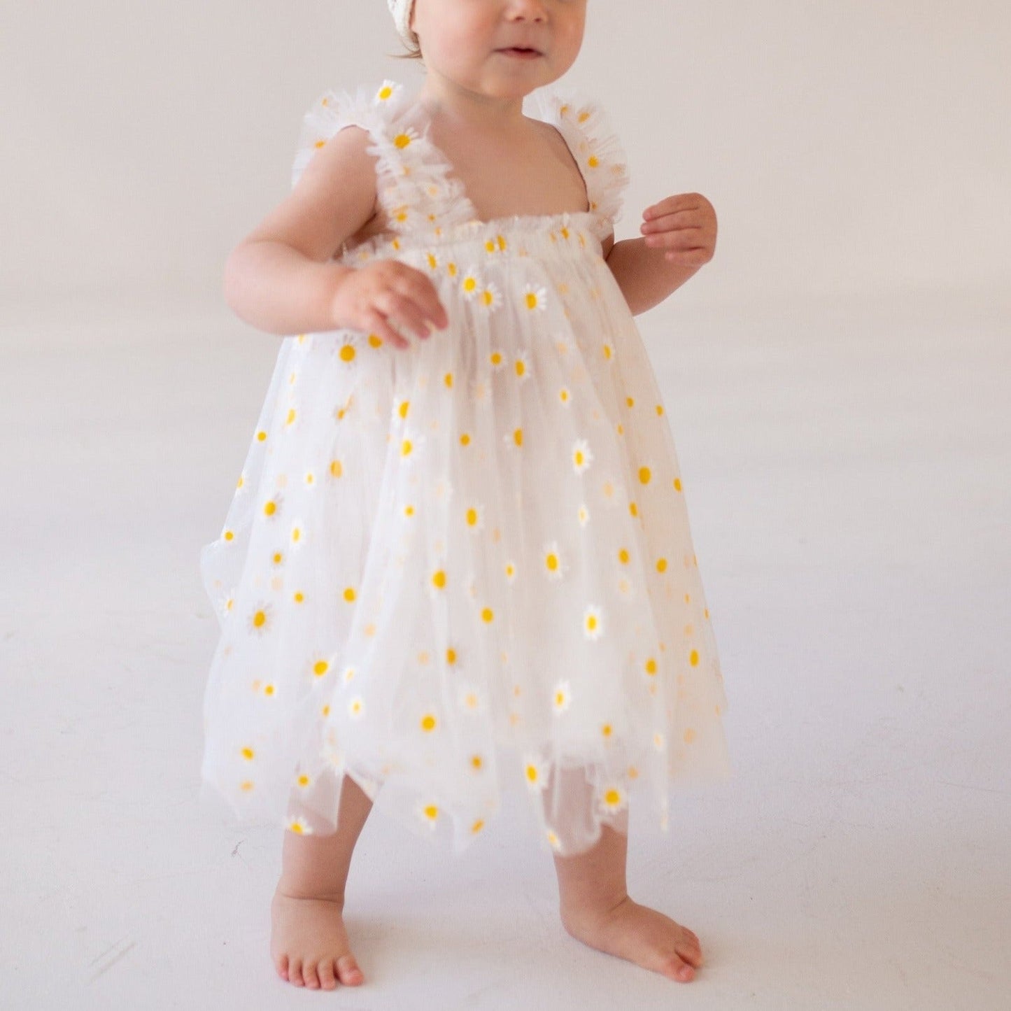 Little Manta Daisy Tulle Dress