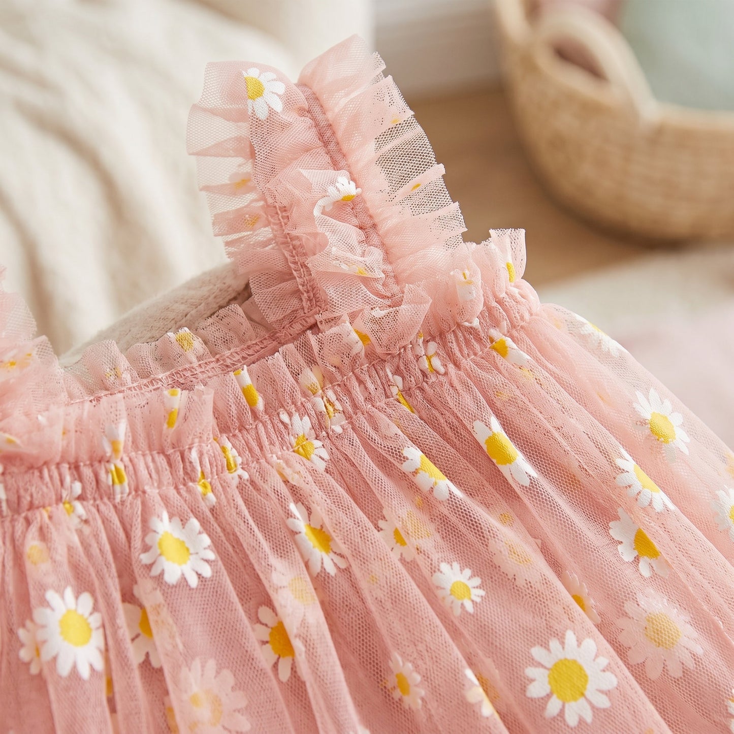 Little Manta Daisy Tulle Dress