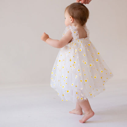 Little Manta Daisy Tulle Dress