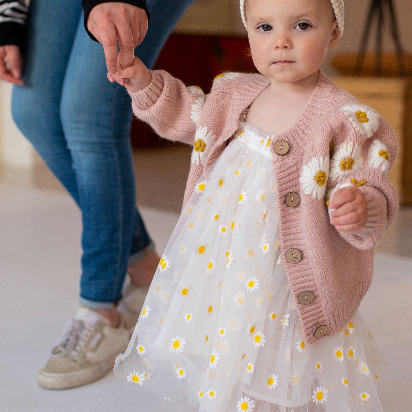 Little Manta Daisy Tulle Dress
