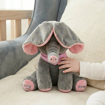 Little Manta Peek-a-Boo Elephant Plush Toy