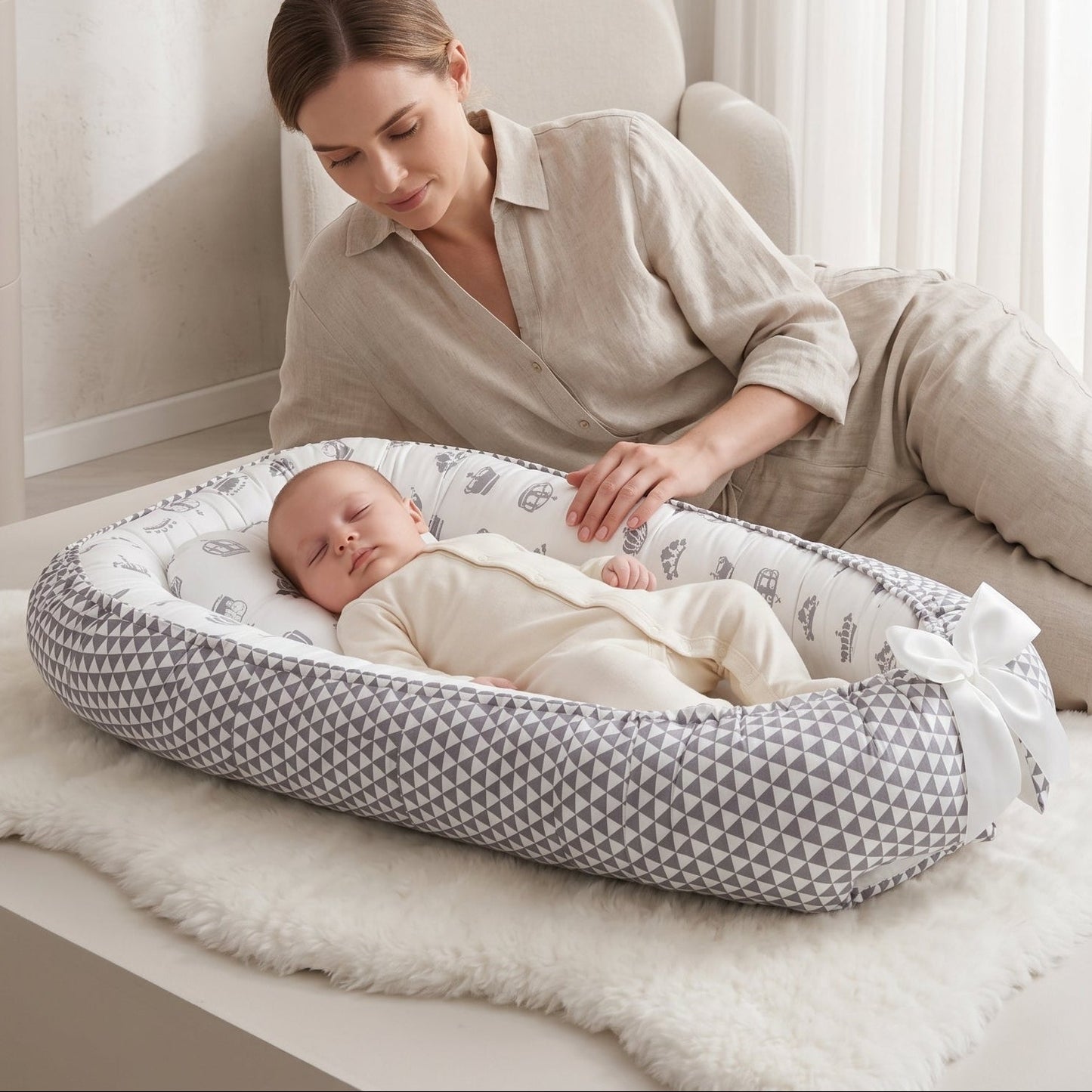 Little Manta Portable Baby Lounger Nest