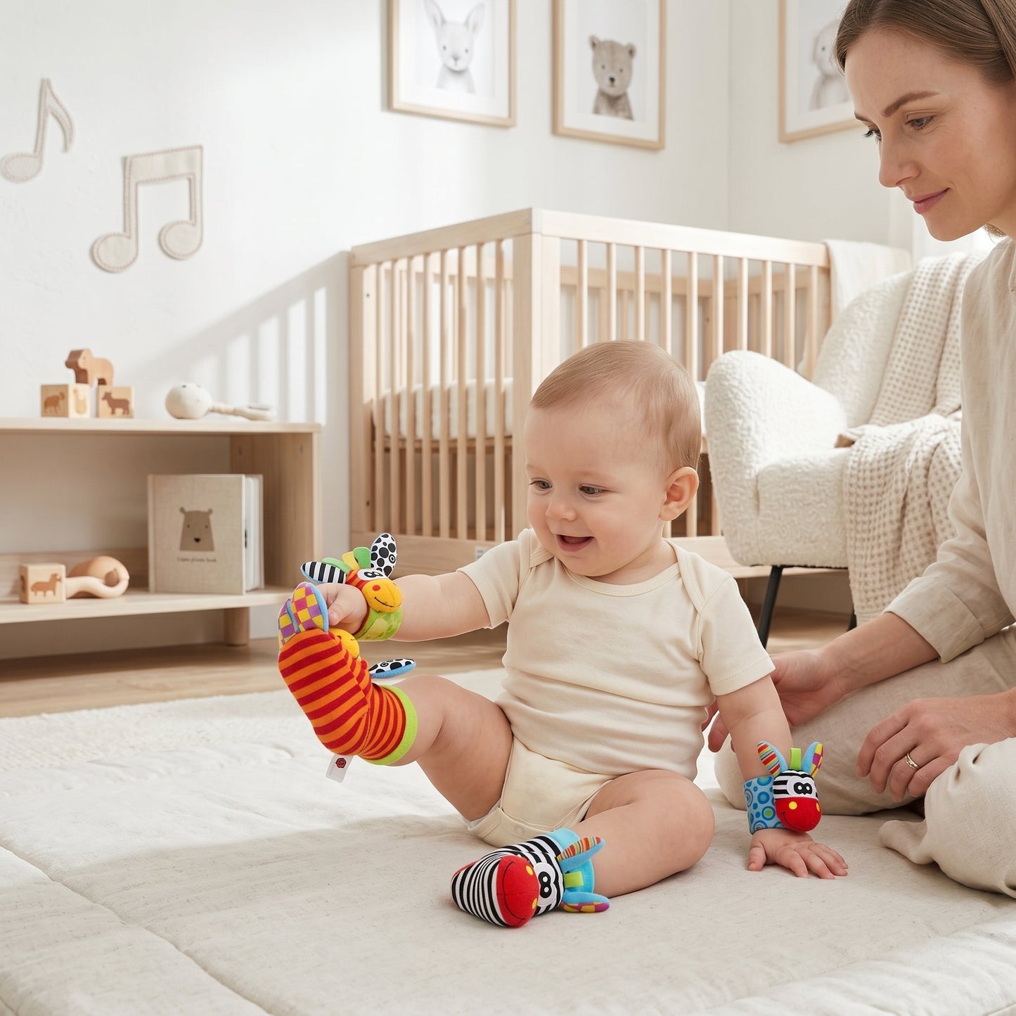 Little Manta Sensory Baby Socks & Wristband Set