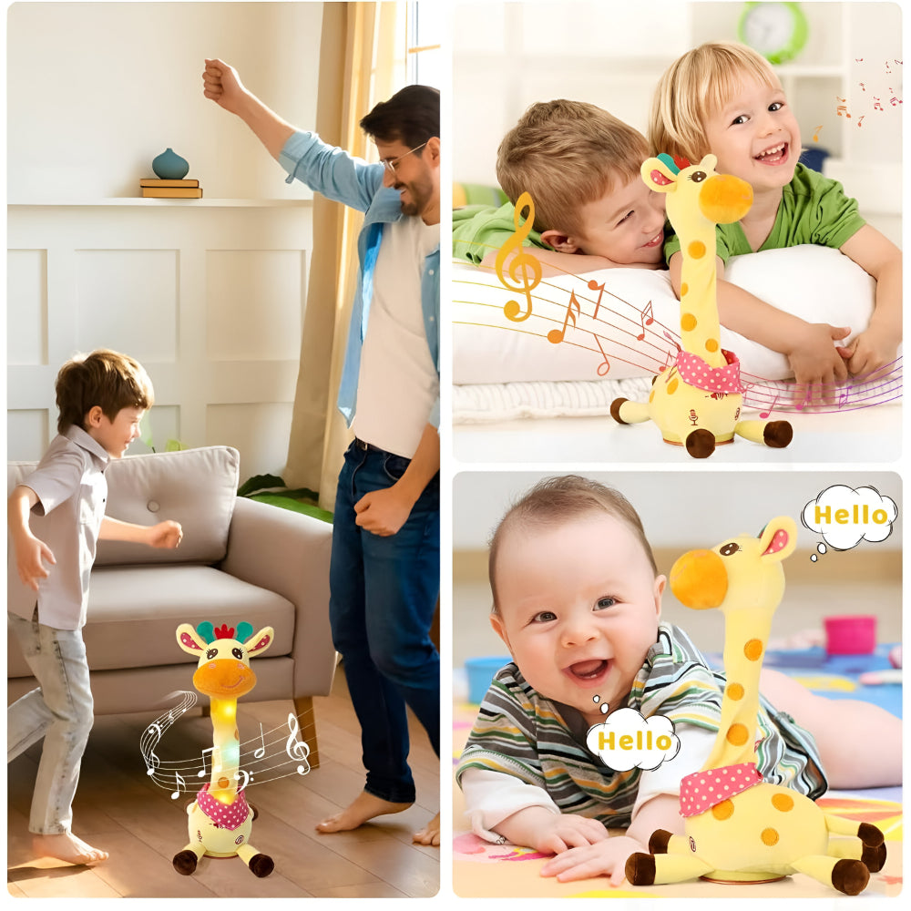 Little Manta Singing Giraffe Plush Toy