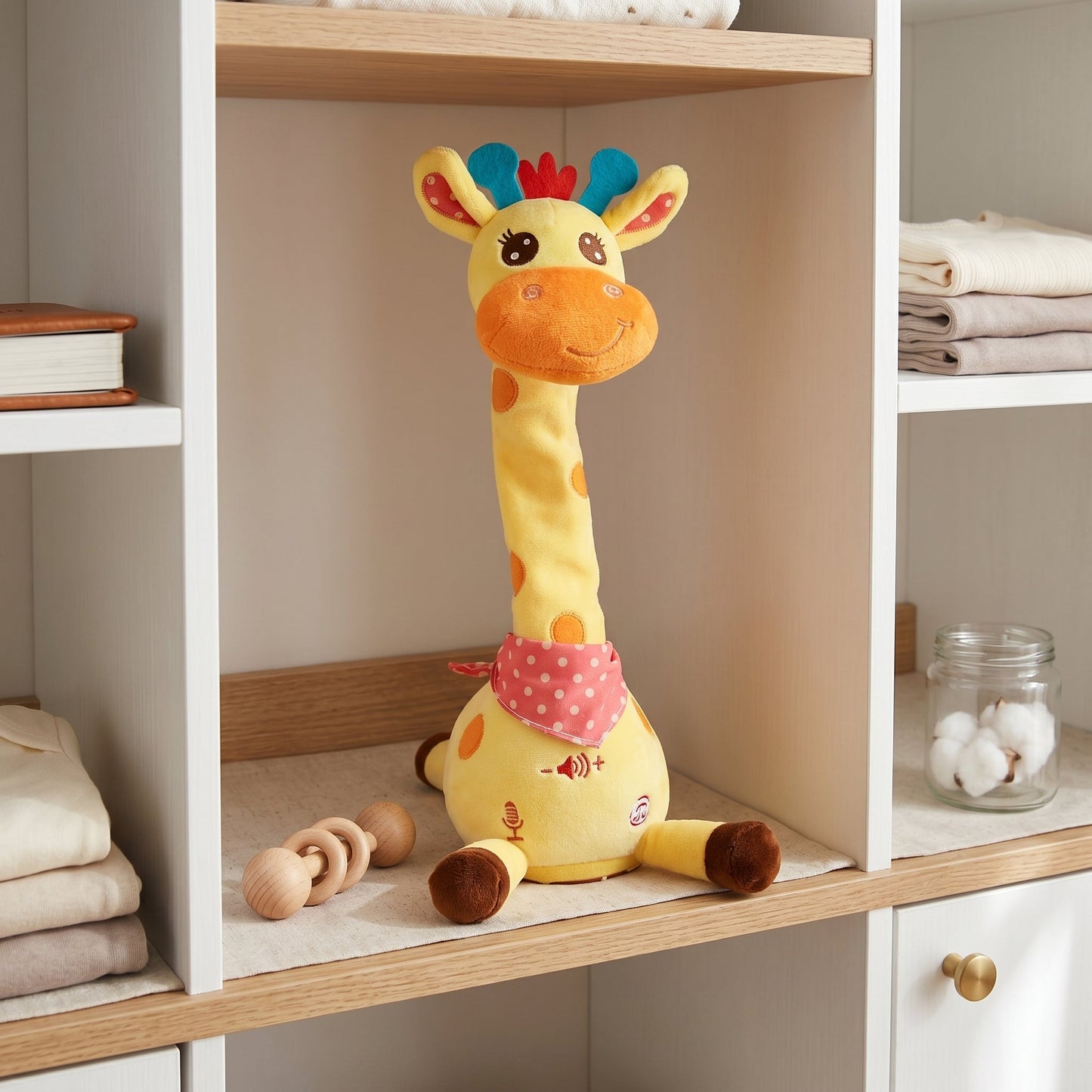 Little Manta Singing Giraffe Plush Toy