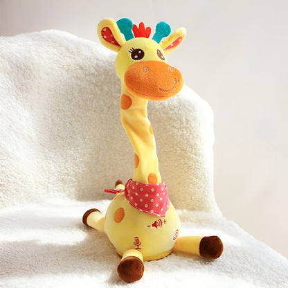 Little Manta Singing Giraffe Plush Toy